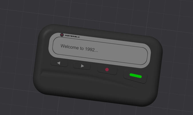 1990's localizador by jesadac juguetes juegos motorola buscapersonas 3d print model - Mito3D