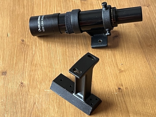 célestron c8 finderscope soutien mini renarde serrer by fusion loisir diy minirenarde télescope 3d print model - Mito3D