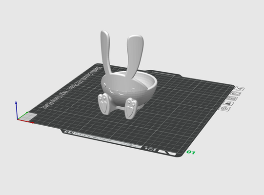 ostern hase topf by wastl85 haushalt feierlichkeiten ostern osterhase hase schüssel 3d print model - Mito3D