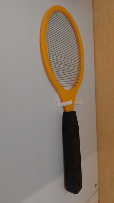 hook electric fly swatter by m4rccr4ft tools organizers flyswatter 3d print model - Mito3D