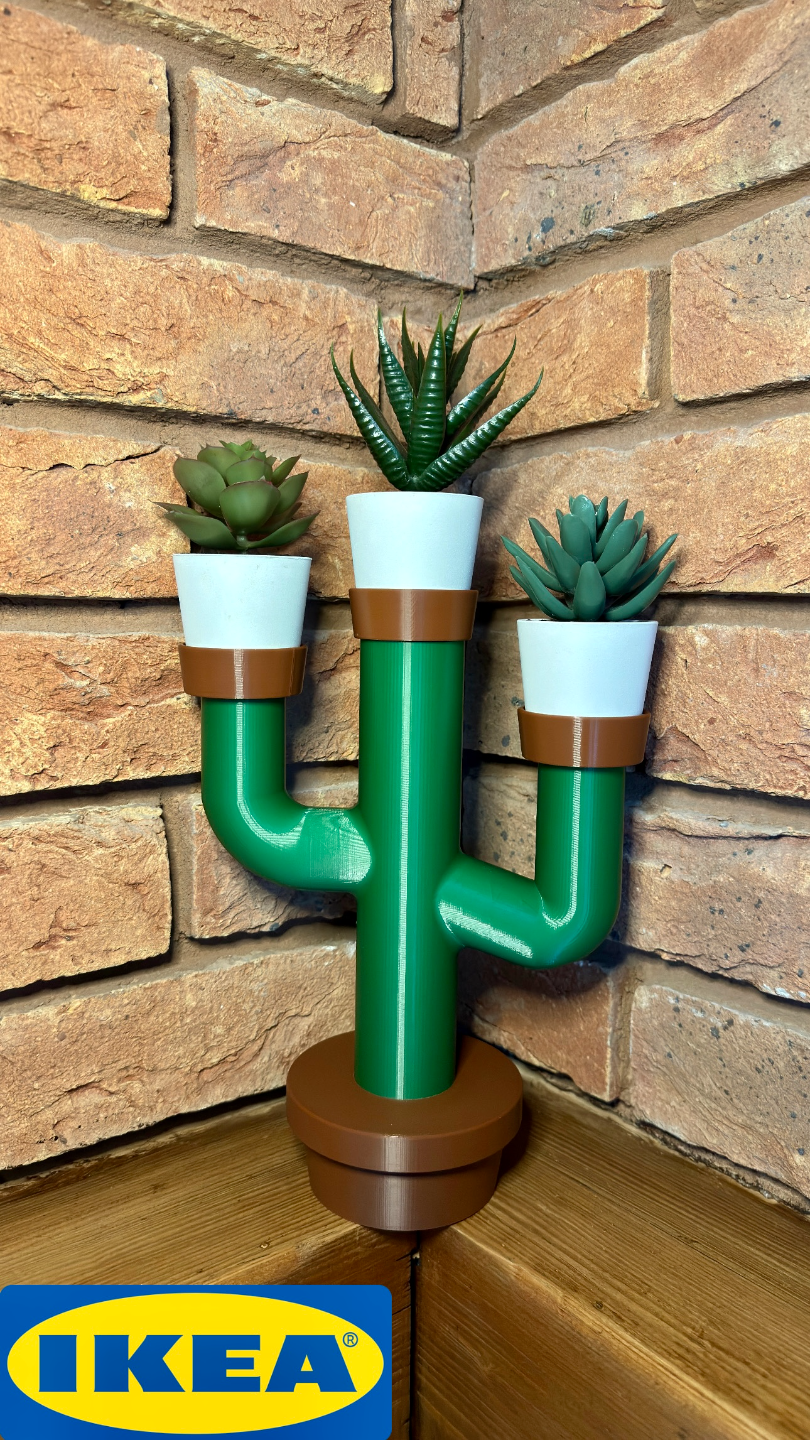 ikea faux cactus fleur pot by martin ménage décor plantes art titulaire 3D print model - Mito3D