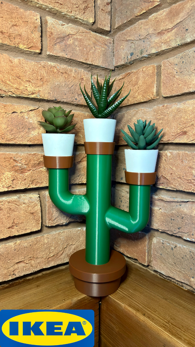 ikea fejka cactus flower pot by martin household decor plants art holdder 3d print model - Mito3D