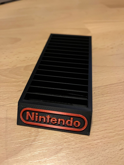 gameboy cartridge stand holder 15 30 cartridges by mrsretronintendo tools organizers 3d print model - Mito3D