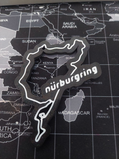 circuito de nurburgring by gallegopo2000 art 2d f1 llavero keychain carreras varios adorno coches circuit juguete 3d print model - Mito3D