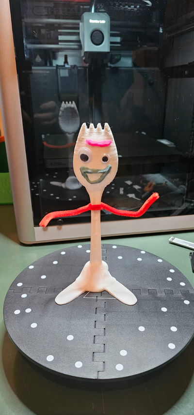 forky figure by pluto15772 art sculptures toy story miniature diy pixar 3d print model - Mito3D