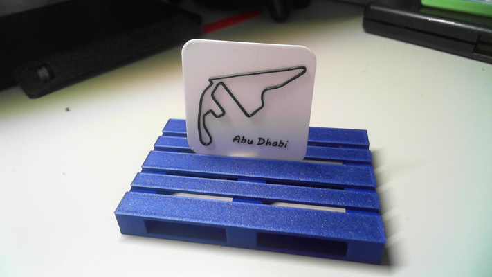 abu dhabi circuit by michele mm3d loisir diy véhicules gp piste course voiture formula1 motogp compétition mur art décoration 2d 3d courses 3d print model - Mito3D