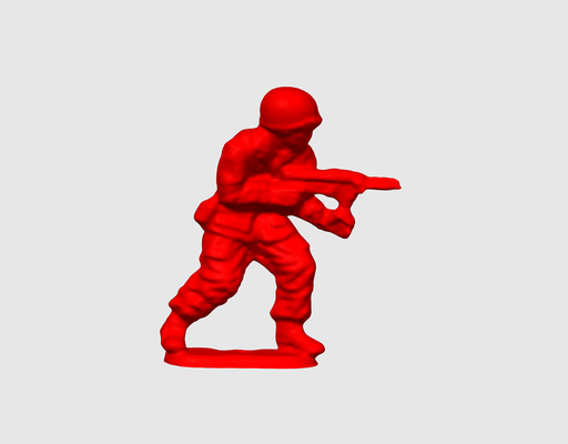 soldado fábrica escultura by dubmehard arte esculturas ejército juguete pequeño uzi 3d print model - Mito3D