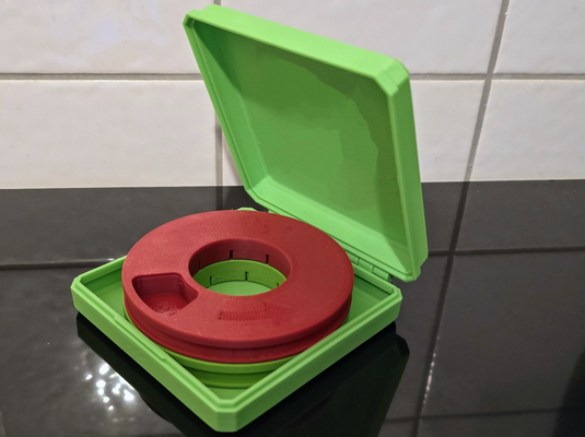 píldora caja rosquilla sistema by estrella montón casa modelos necesario bisagras acortar caso funda almacenamiento 3d print model - Mito3D