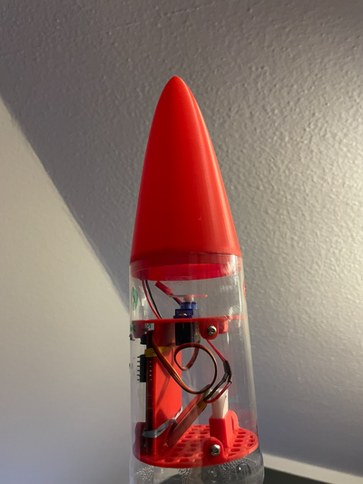 garrafa foguete nosecone by lucas0560 passatempo faça 3d print model - Mito3D