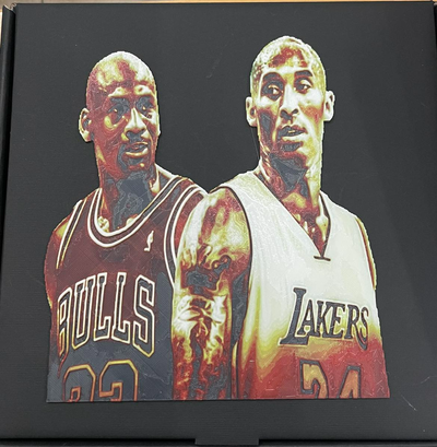 hueforge jordan e kobe by deciccoartstudio generative 3d model & lithophane sport nba basket 3d print model - Mito3D