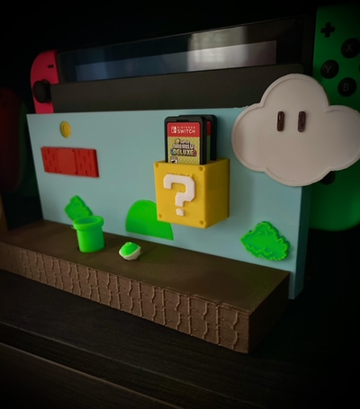 nintendo interruptor doca cover mario edição by espinheiro noturno passatempo faça eletrônicos super 3d print model - Mito3D