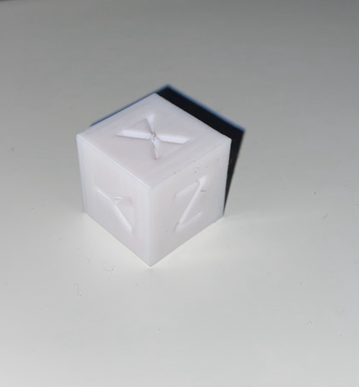 étalonnage cube by lab3 1 3d imprimante tester modèles 3d print model - Mito3D