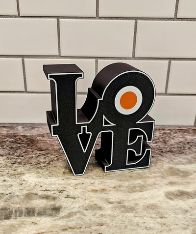 crême philadelphia flyers l'amour signe by chrsrbz ménage décor 3d print model - Mito3D