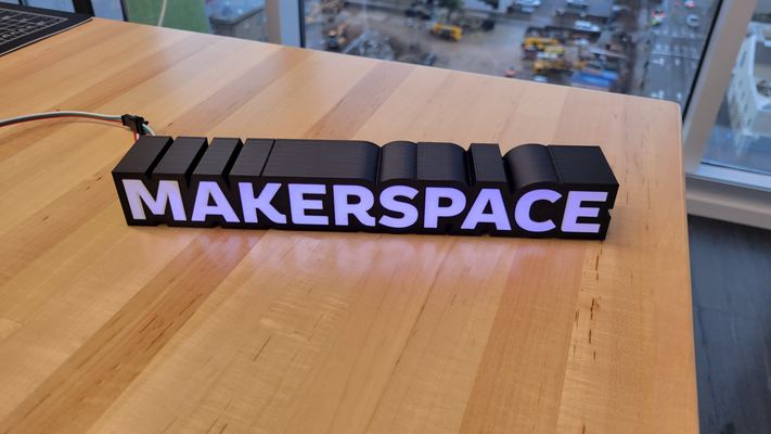 kreativwerkstatt licht box zeichen by erstellen jake kunst logos makerspaceinspiration led lampe esp32 ledsign ledsignbox 3d print model - Mito3D