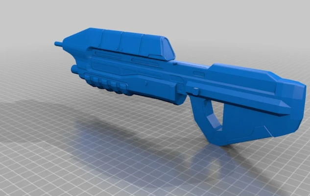 halo assault rifle by cullenjhayden hobby & diy weapons guns 3d print model - Mito3D