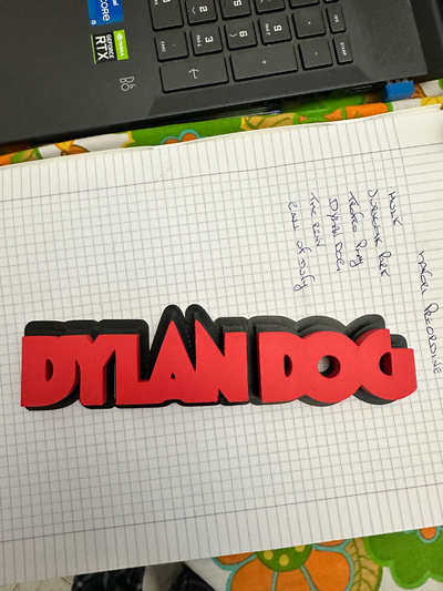 dylan hund by jerryrr91 kunst zeichen logos 3d print model - Mito3D