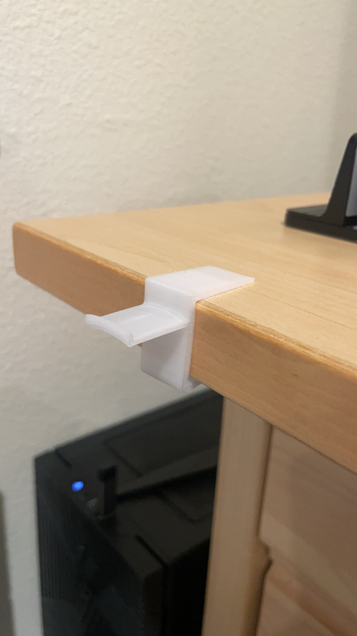 cuffia titolare supporto tavolo montare by calamaro utensili organizzatori 3d print model - Mito3D