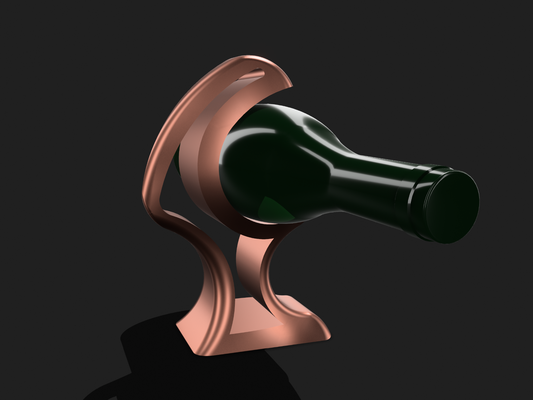 bouteille vin titulaire soutien by tscheipi art modèles porte 3d print model - Mito3D
