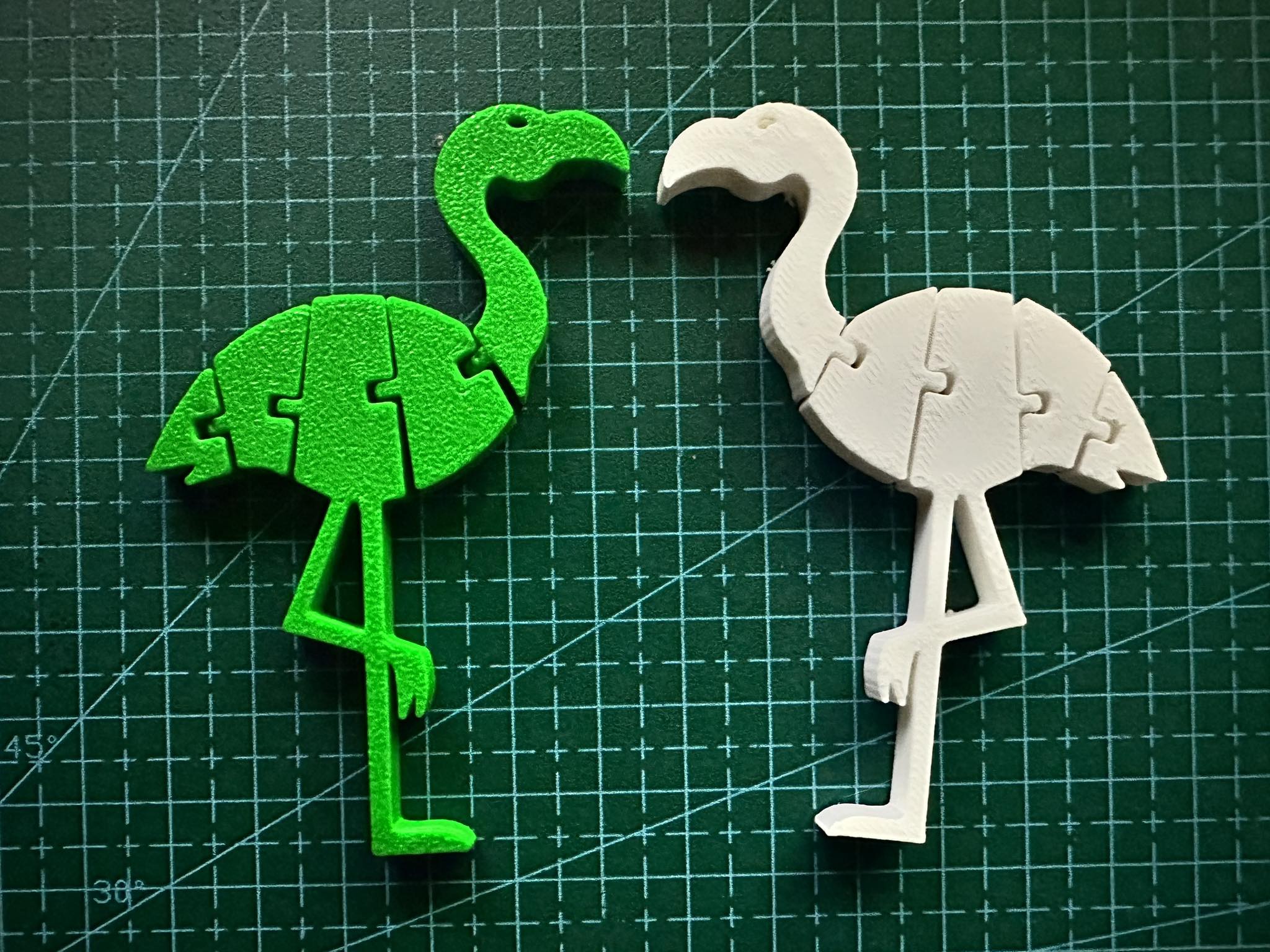 esnek flamingo by t pcs sanat işaretler logolar oyuncak bulmaca sıra hayvan dekor hediye eğitici mafsallı ev eko baskı fikir acemi esnekhayvanlar 3D print model - Mito3D