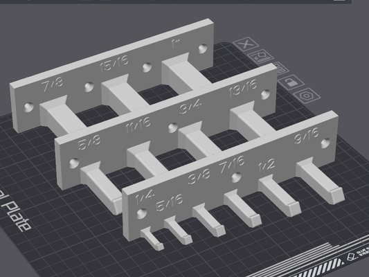 lourd devoir clé crochet impérial 1 4 to by rxunique outils organisateurs 3d print model - Mito3D