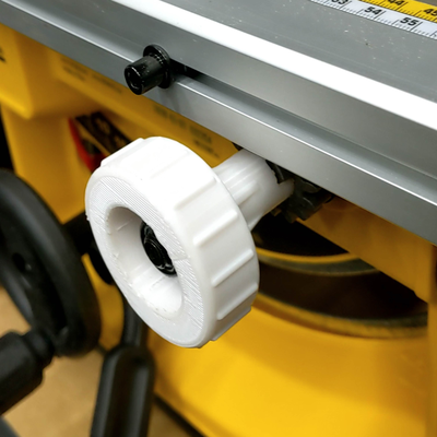 personalizadas cerca botão dewalt tabela serras by produção steinbach ferramentas máquina serra mesa maçaneta dwe7485 dwe7492 3d print model - Mito3D