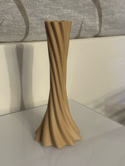 vaso schlank by andreas j generativ 3d modell my vase single blume 3d print model - Mito3D