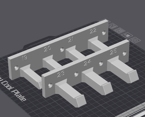 lourd devoir clé crochet métrique 19 25 by rxunique outils organisateurs 3d print model - Mito3D