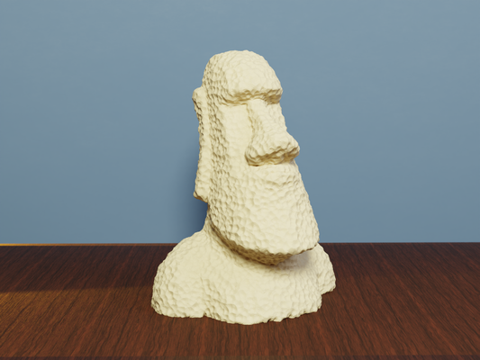 amistoso moai remezclado by ds diseño casa decoración 3d 3dprinting escultura easyprint hogar maoi pieza arte rapa nui amigable principiantes modelo histórico herramienta educativa cultura interior 3d print model - Mito3D