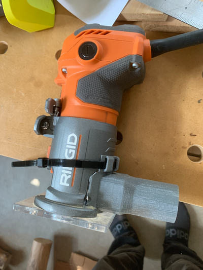 ridgid trim router vaccume adapter by user 3257010834 tools dustcollection r2401 trimrouter 3d print model - Mito3D