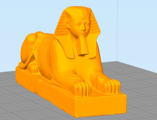 hatshepsut sphinx metropolitan museum of art by lamerhouse sculptures statue sculpture miniature 3d print model - Mito3D