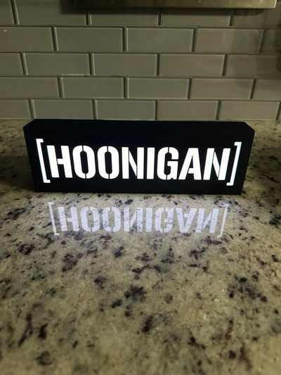 hoonigan ligero caja by dcassidy13 casa decoración ligera led 3d print model - Mito3D