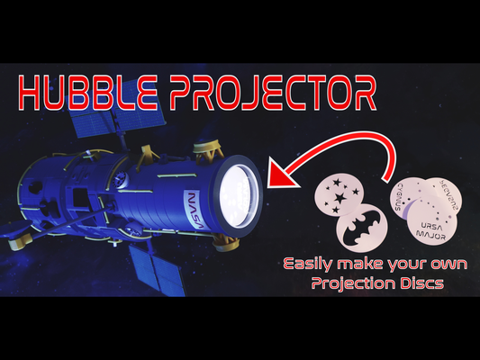 hubble télescope projecteur by rynosaurus rex éducation physique astronomie espace nasa satellite lampe orbite sonde 3d print model - Mito3D