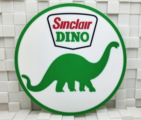 vintage sinclair dino sign ams 4 color remixed by triple g workshop art signs & logos box wall mmu light hanger multicolor retro garage gas lightbox classic oil wallart fuel gasoline mancave bambu americana fineart 3d print model - Mito3D