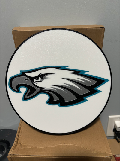 philadelphia eagles licht box by zukunft kanada kunst zeichen logos fußball nfl 3d print model - Mito3D