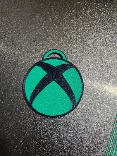 xbox key chain by bromigo77 art 2d xbxo microsoft gaming keychain 3d print model - Mito3D