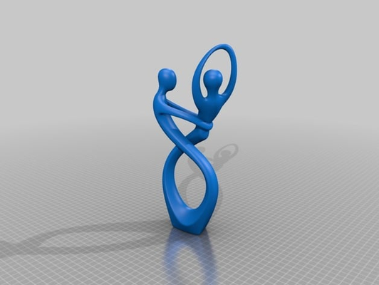 liebe tanzen statue geteilt by schwelgen haushalt dekor 3d print model - Mito3D