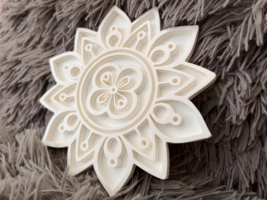 mandala by jarosturcek arte 2d parede carimbo branco humor fé faça calma 3d print model - Mito3D