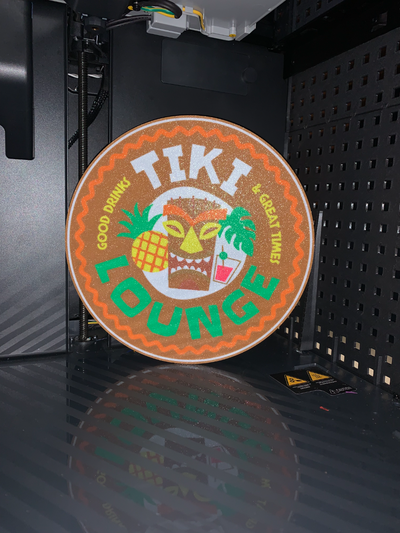 tiki salão conduziu caixa luz by gare sb arte sinais logotipos barra hawai 3d print model - Mito3D