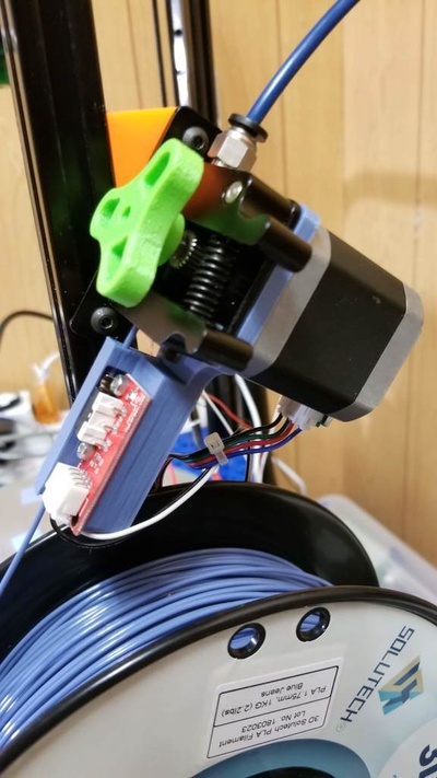 anycubic kossel filamento acabar sensor monte by sombra 3d impressora partes anycubickosselplus cubículo anycubicdelta 3d print model - Mito3D