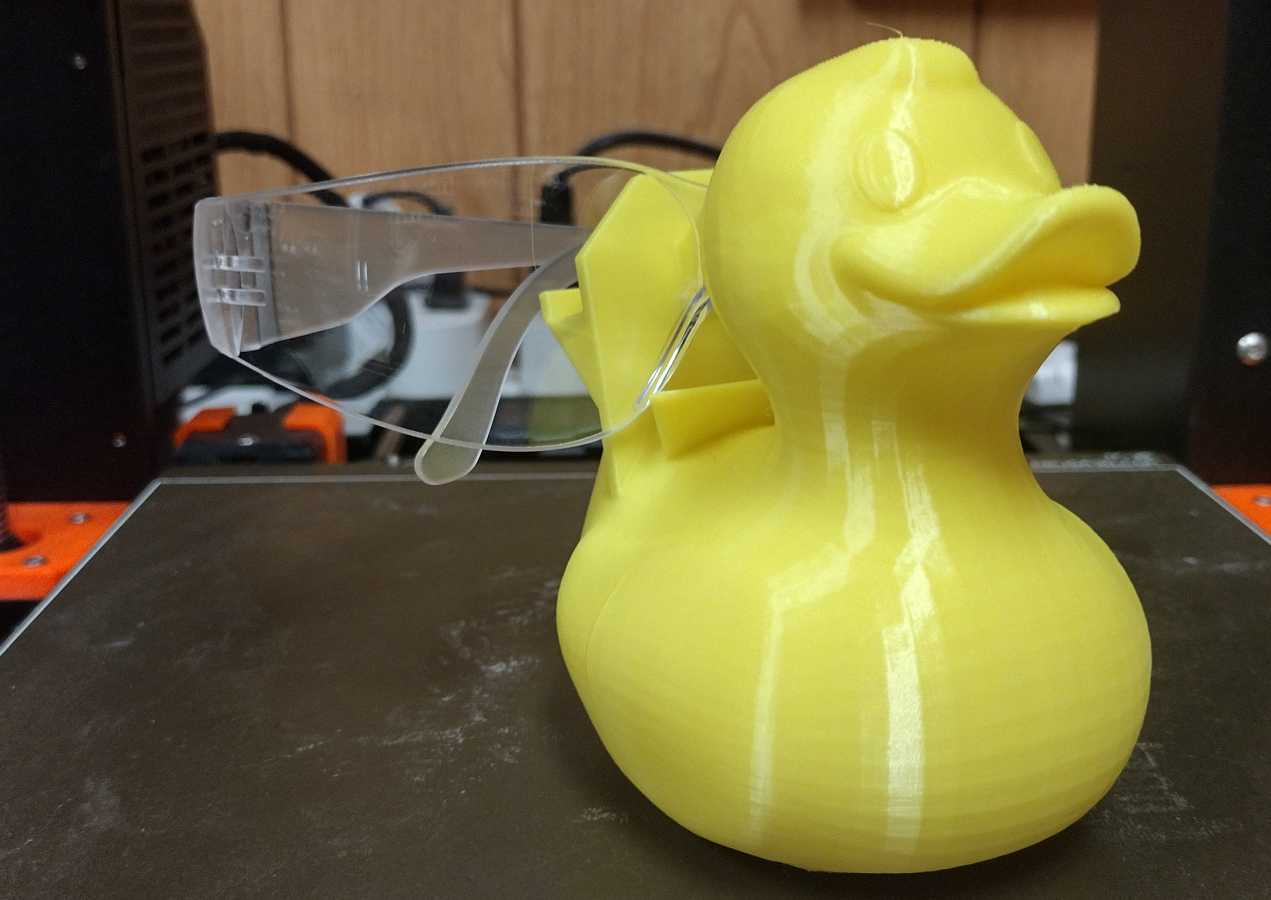 borracha pato óculos suporte by sombra casa modelos óculos patinho porta 3D print model - Mito3D