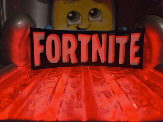 fortnite badge - quick n easy by papasan art signs & logos logo sticker sign poster 3d print model - Mito3D
