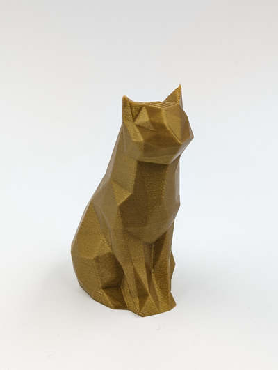 poli carina gatto figura by despacho3d arte sculture lindo statua animale 3d print model - Mito3D