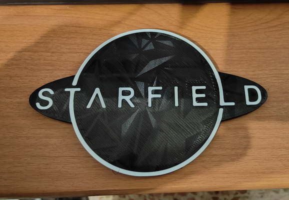 starfield logo fridge magnet by forest87 household decor videogames 3d print model - Mito3D