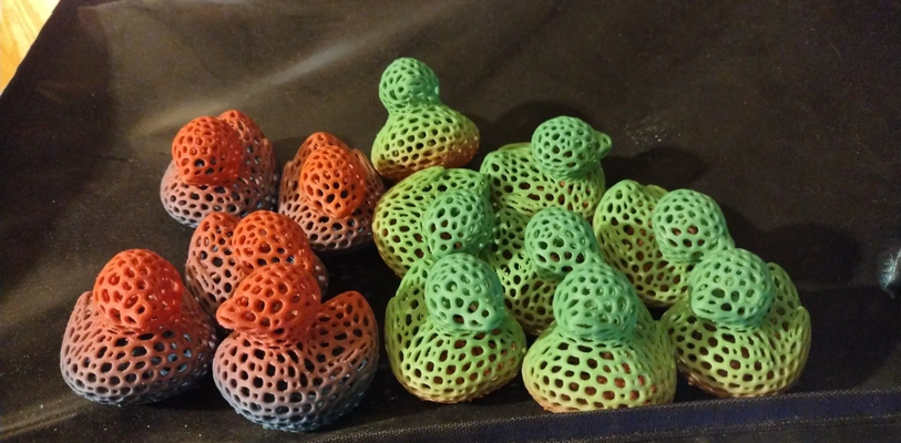 anatra voronoi by mm figur domestico arredamento 3d print model - Mito3D