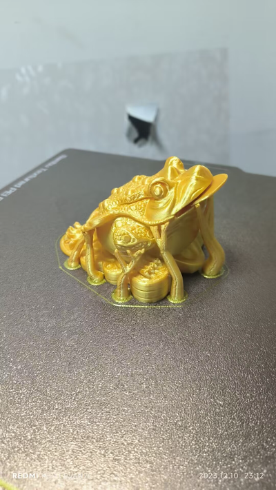 or crapaud by evan76 art modèles d'or 3d print model - Mito3D