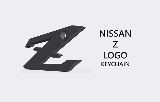 nissan z logo llavero by loro cartelé moda joyería joya accesorios coche vehiculo 3d print model - Mito3D