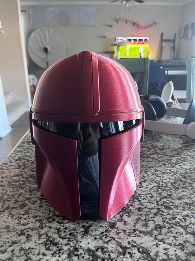 mandalorian helmet one piece by mcodysims props & cosplays masks helmets cosplay star wars 3d print model - Mito3D