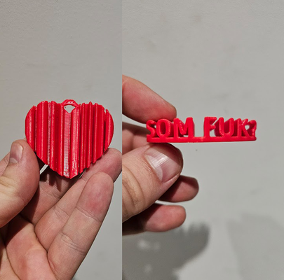 anti valentine's day heart - sum fuk som pendant keychain by emashi fashion jewelry valentine valentines velentinesday antivalentines 3d print model - Mito3D