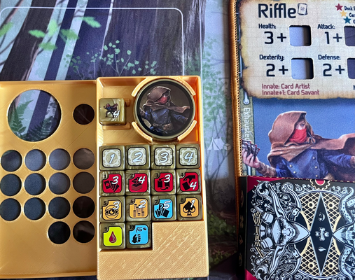 knochen riffel charakter fall mantel neu gemischt by cody sims spielzeuge spiele tafel brettspiel 3d print model - Mito3D