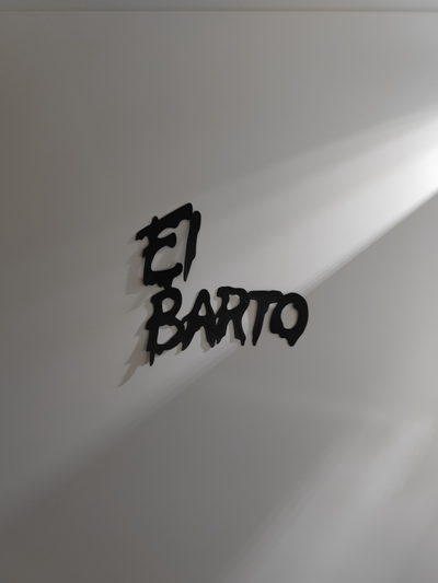 barto by tío sam arte 2d ar t 2024 pared 3d simpsons simpson bart simpsons 3d print model - Mito3D